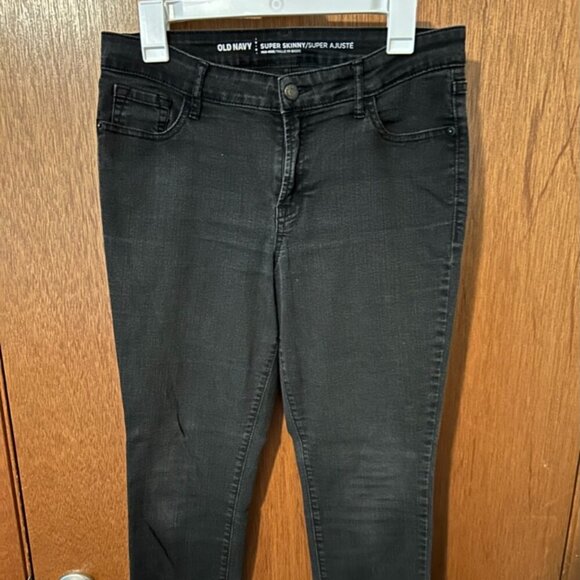 Old Navy Super Skinny Black Jeans, size 10 regular - Picture 2 of 6